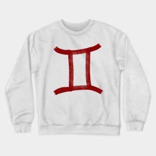 Red Gemini Crewneck Sweatshirt